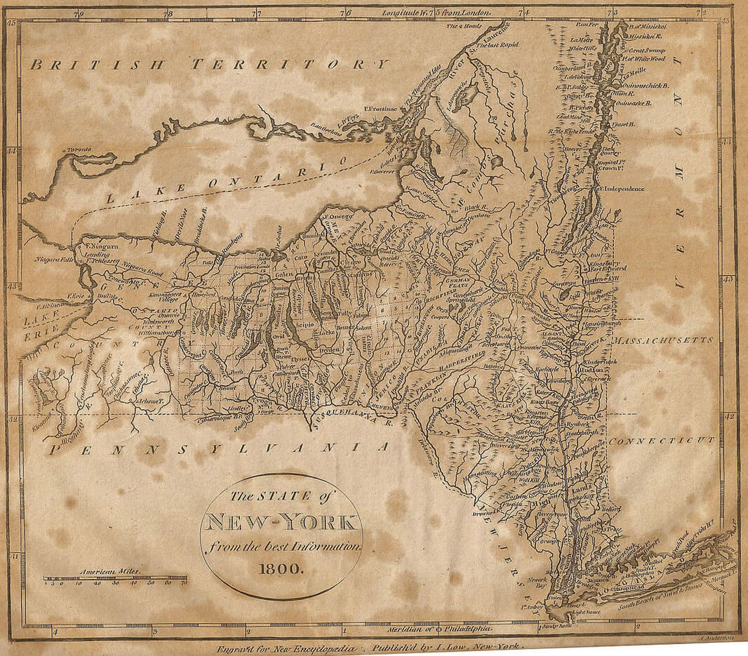 New York Historical Map 1800