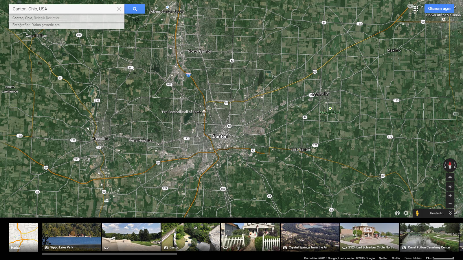 Canton, Ohio Map