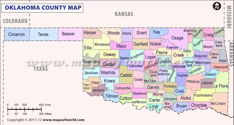 Oklahoma County Map