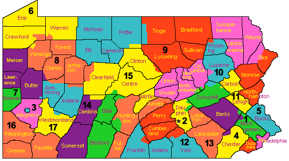 Pennsylvania Map Train