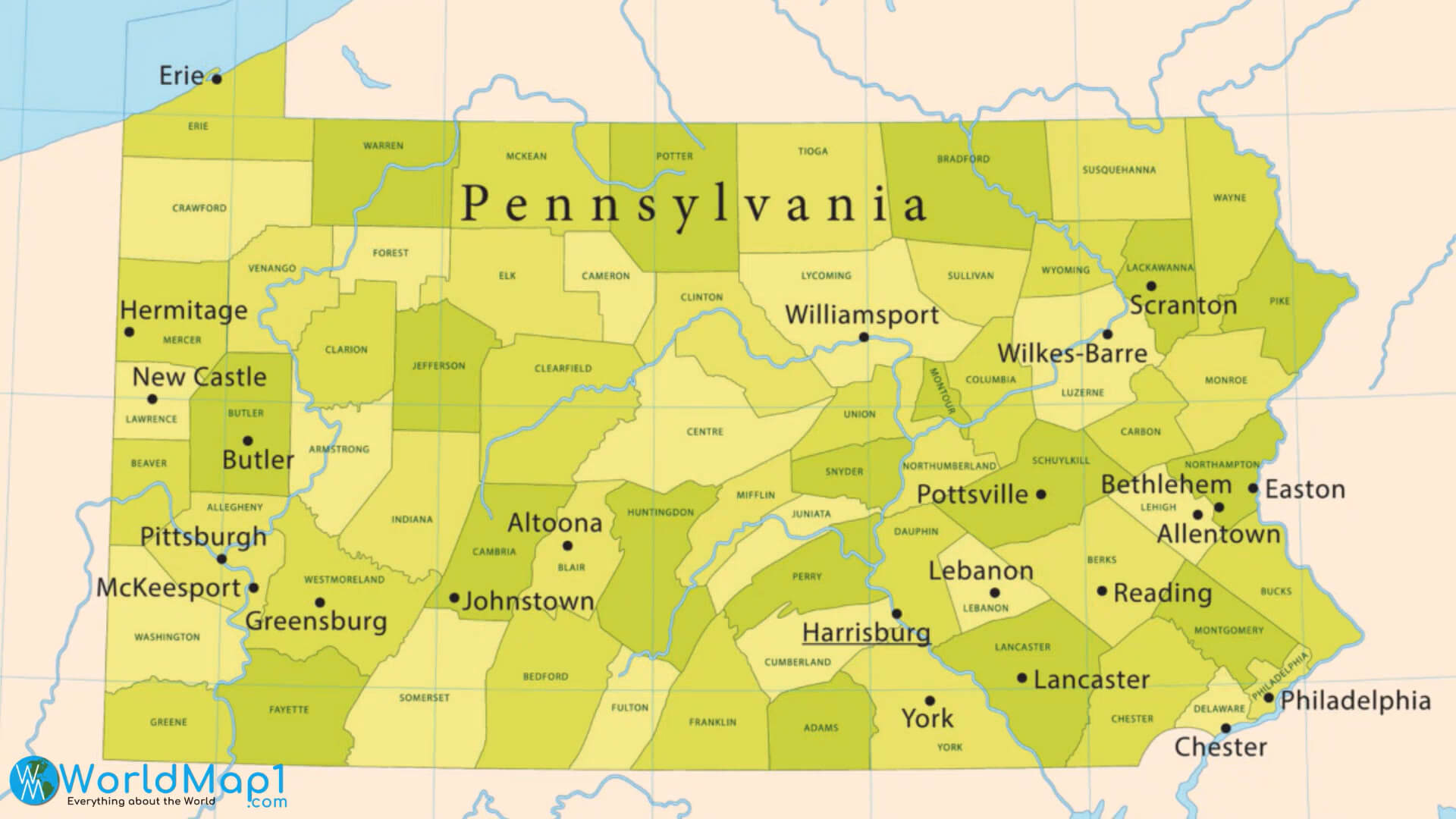 Pennsylvania Map