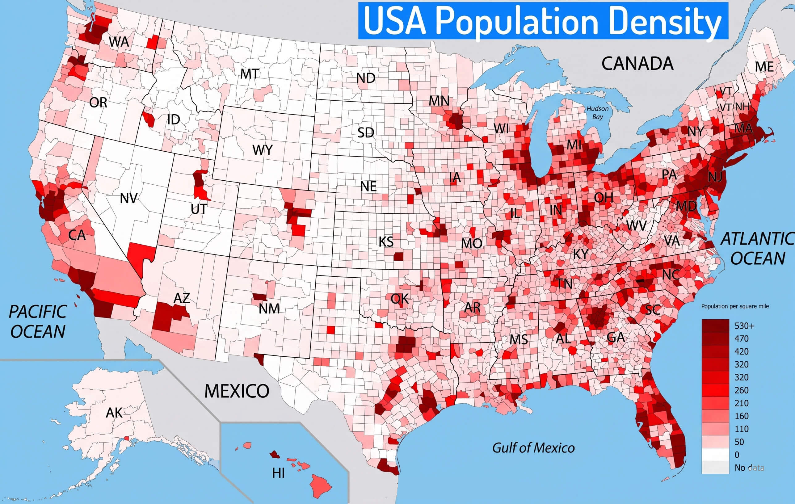 United States population density heatmap high resolution