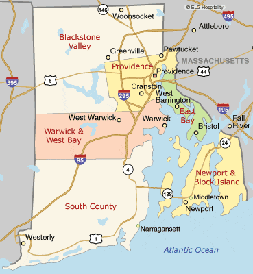 Rhode Island Highways Map