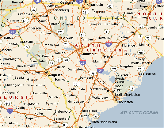 South Carolina Maps