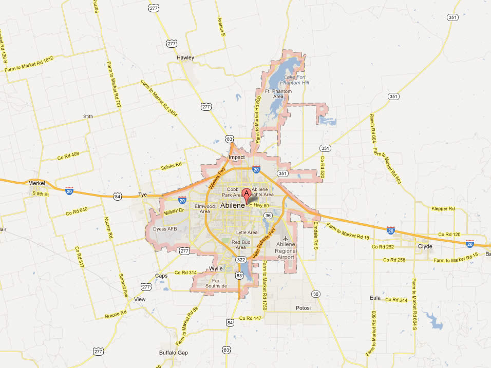 Abilene Texas Map