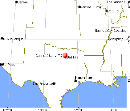 carrollton map texas