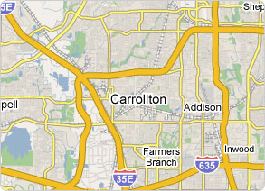 carrollton road map