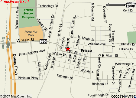 frisco city center map