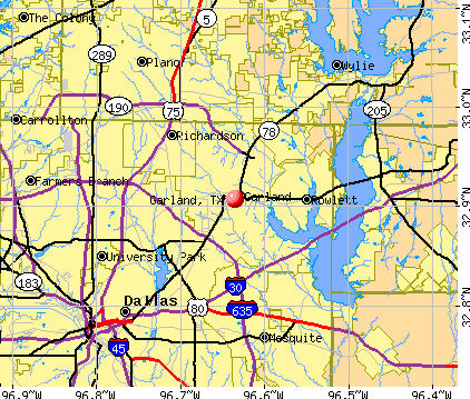 garland city map