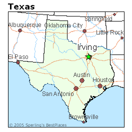 irving map texas