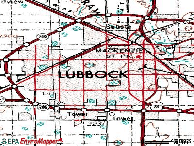 lubbock city center map