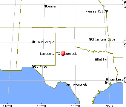 lubbock texas state map
