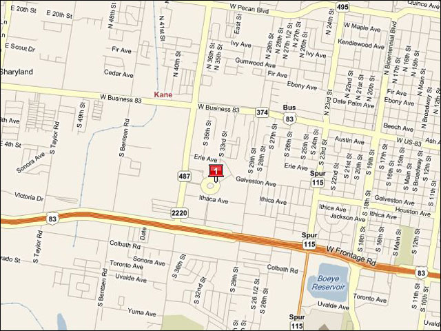 McAllen, Texas Map