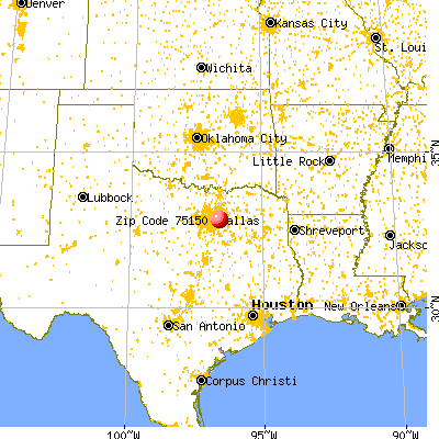 mesquite population map