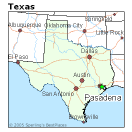 pasadena texas map