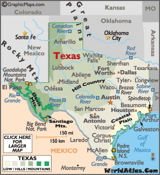san antonio texas state map