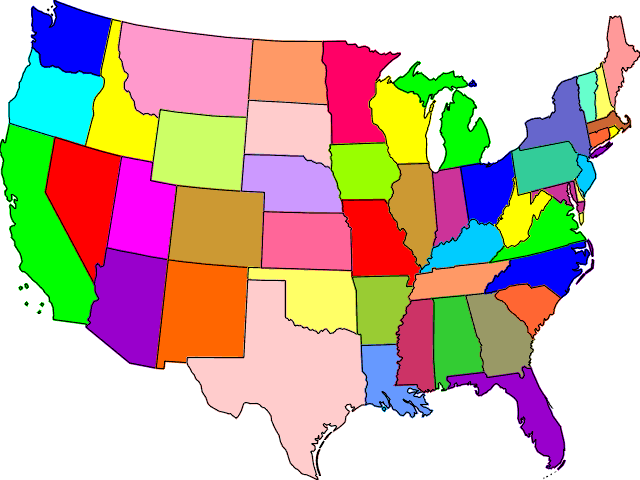 USA Empty Map