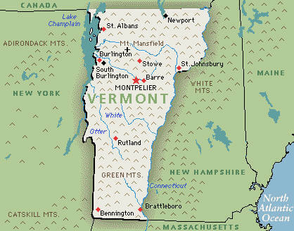Vermont Map USA