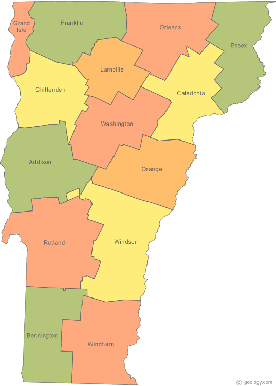 Map of the Vermont