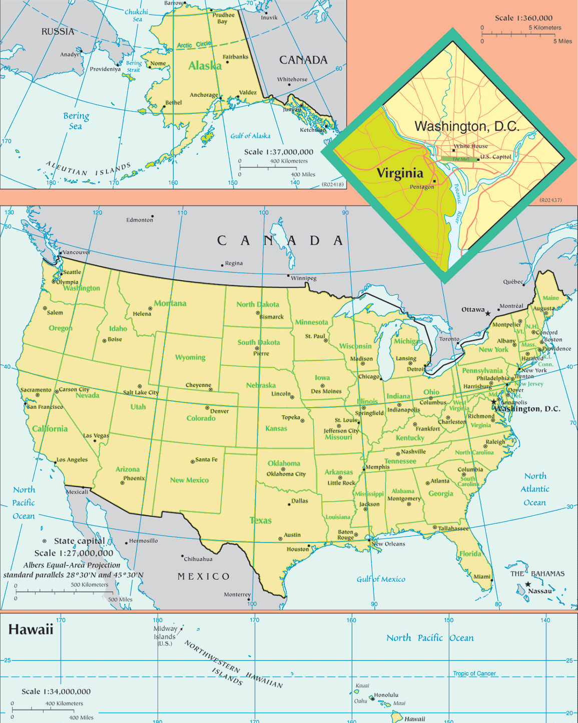 washington dc on map of america Washington Dc Usa Map washington dc on map of america