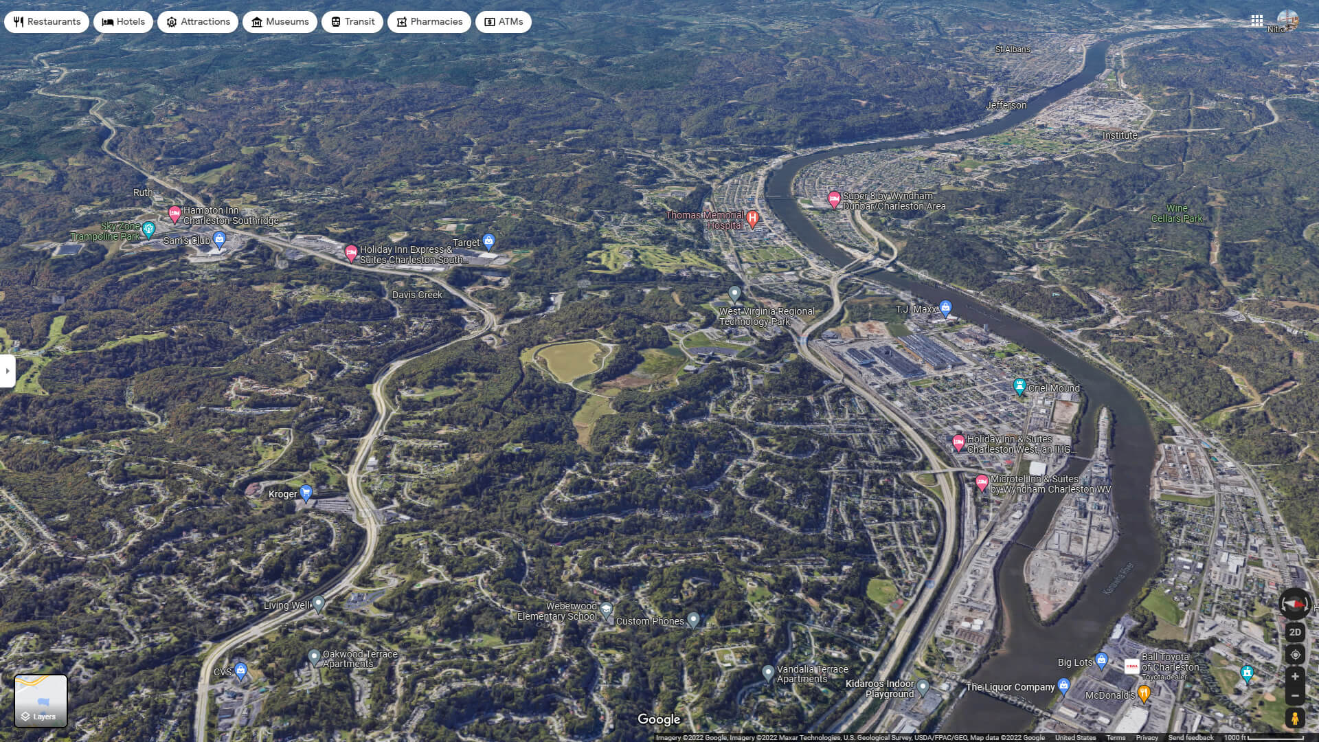 South Charleston Wv Map South Charleston, West Virginia Map