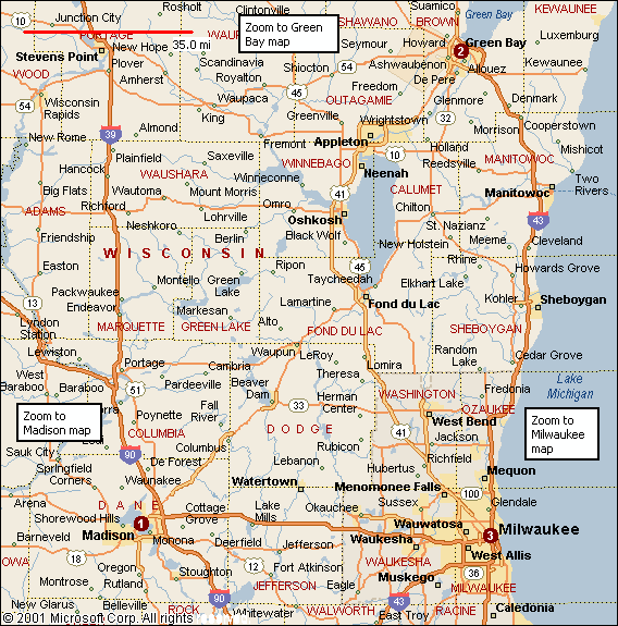 Wisconsin Route Map