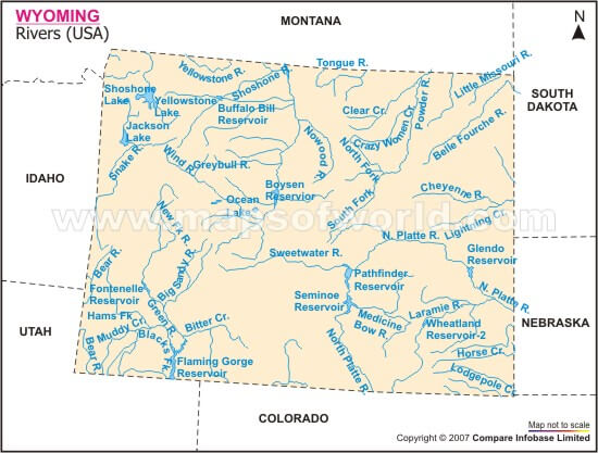 Wyoming River Map