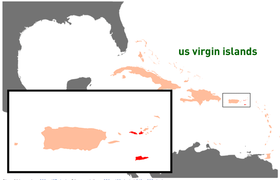 where is us virgin islands in the world