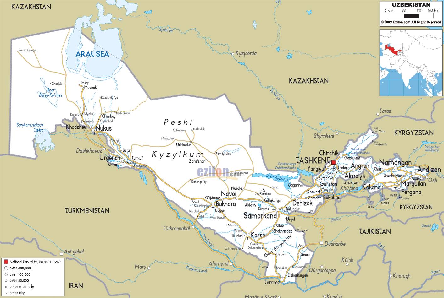 uzbekistan road map