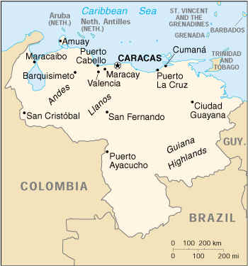 venezuela politic map