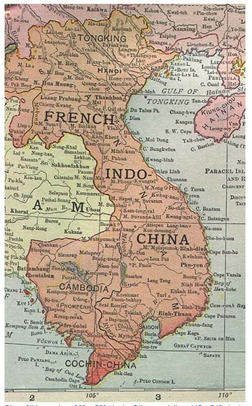 vietnam french indo china map