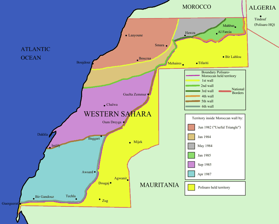 western sahara maps