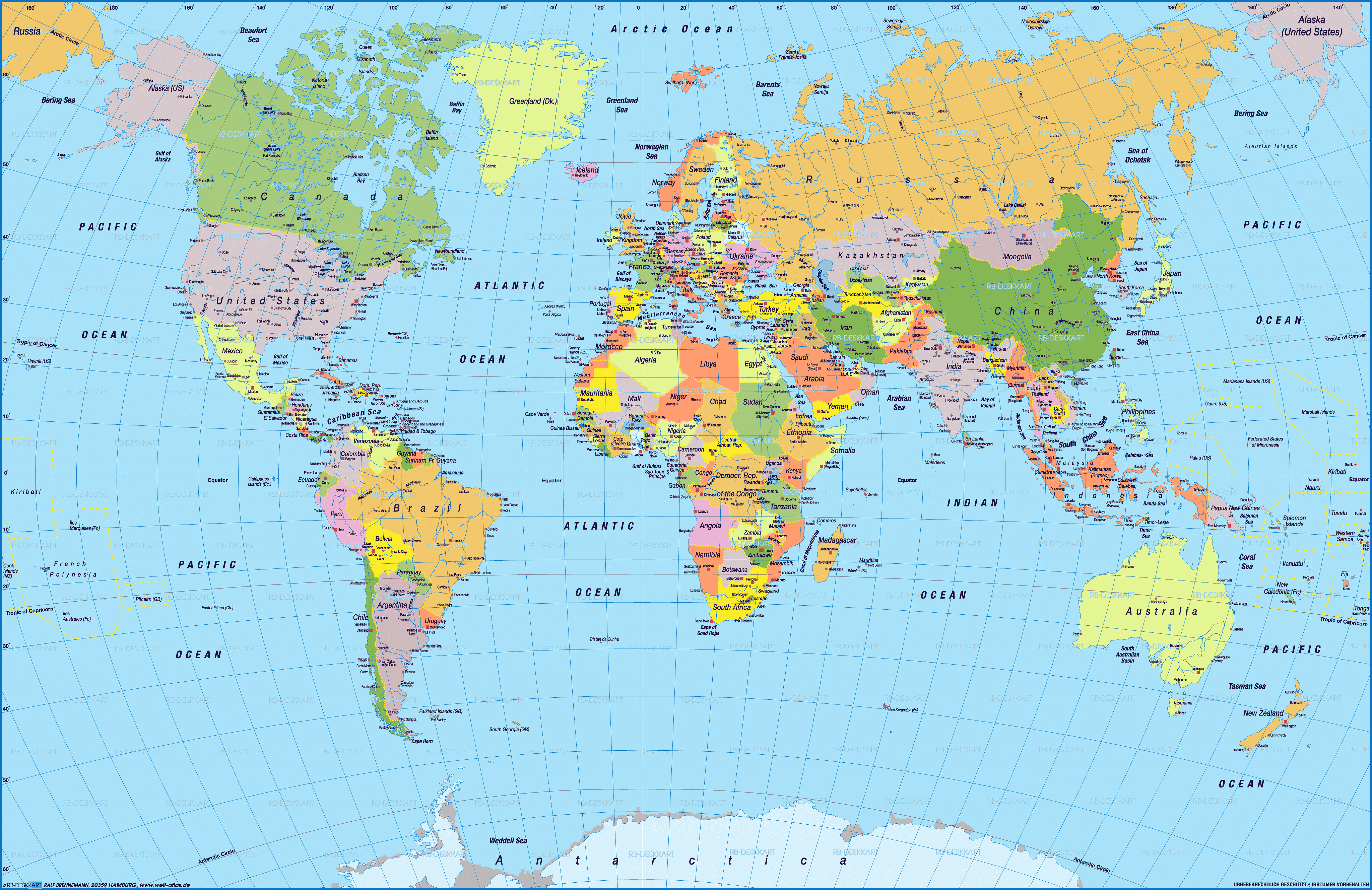 English World Political Map English World Political Map