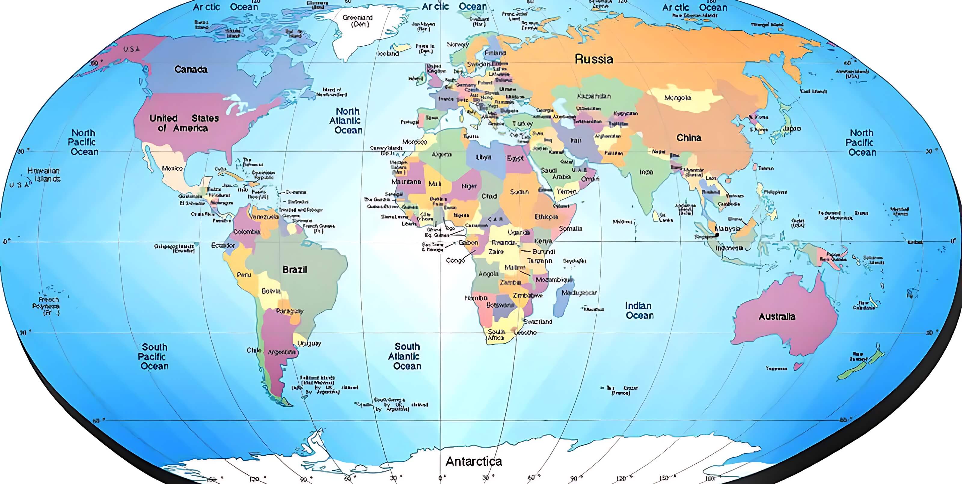 World Atlas Countries Map
