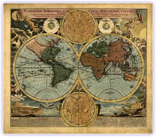Ancient Time World Map