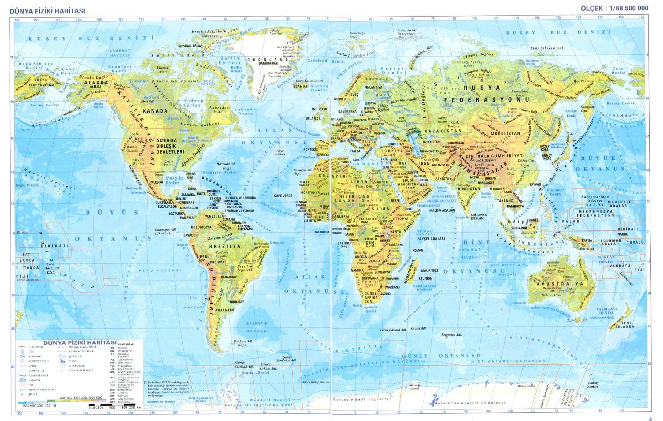 Physical Map World