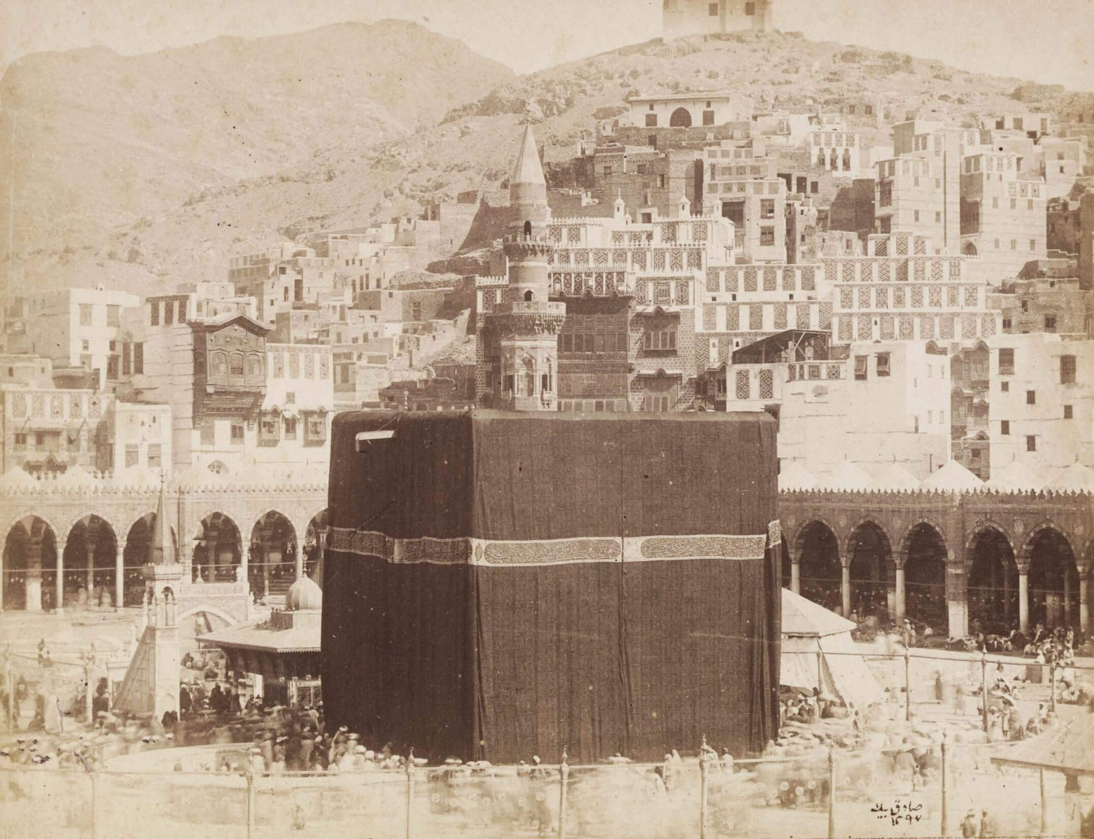 The Kaaba Mecca 1880 historical photo