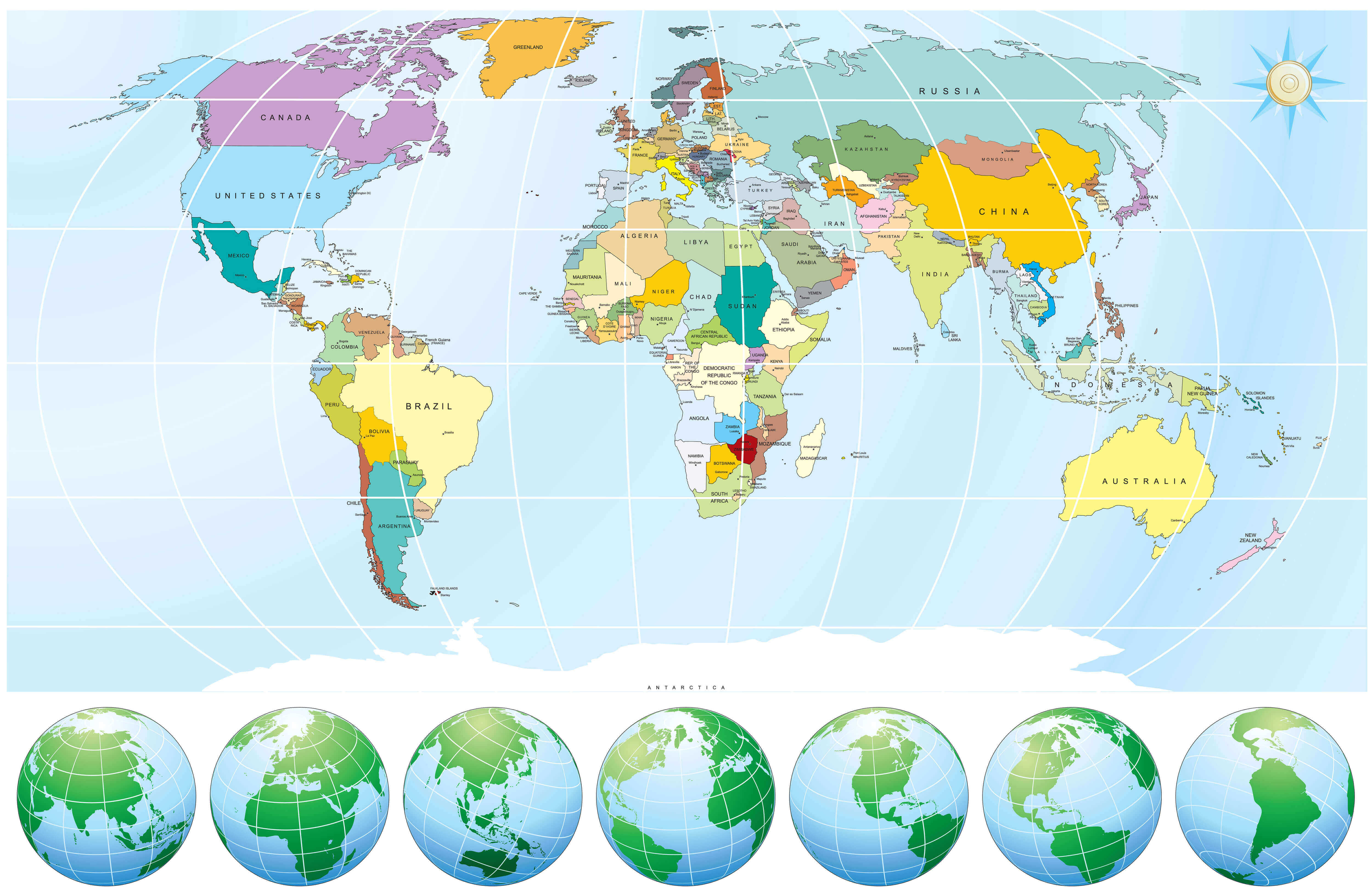 World Globe Map