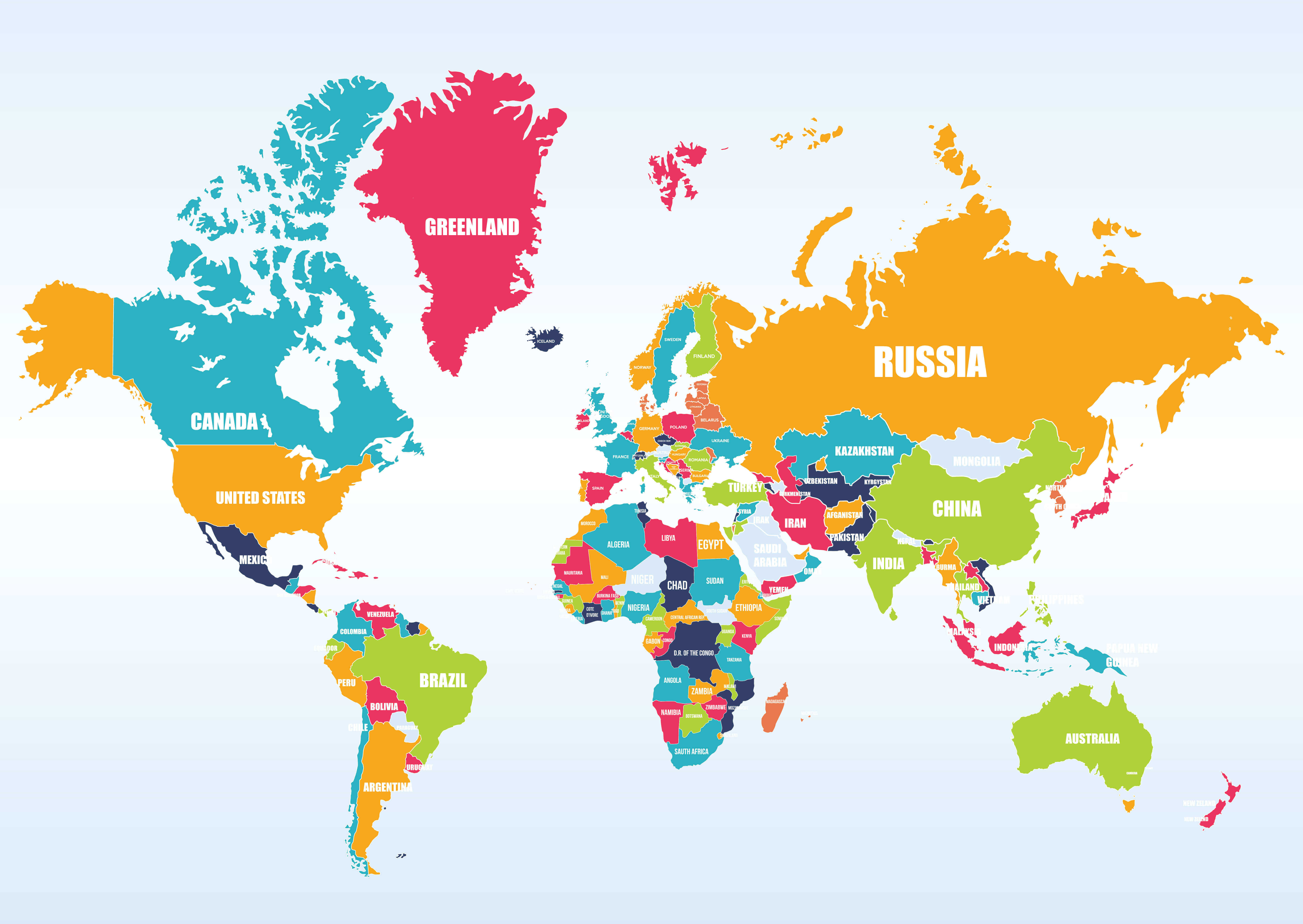 World Map Countries