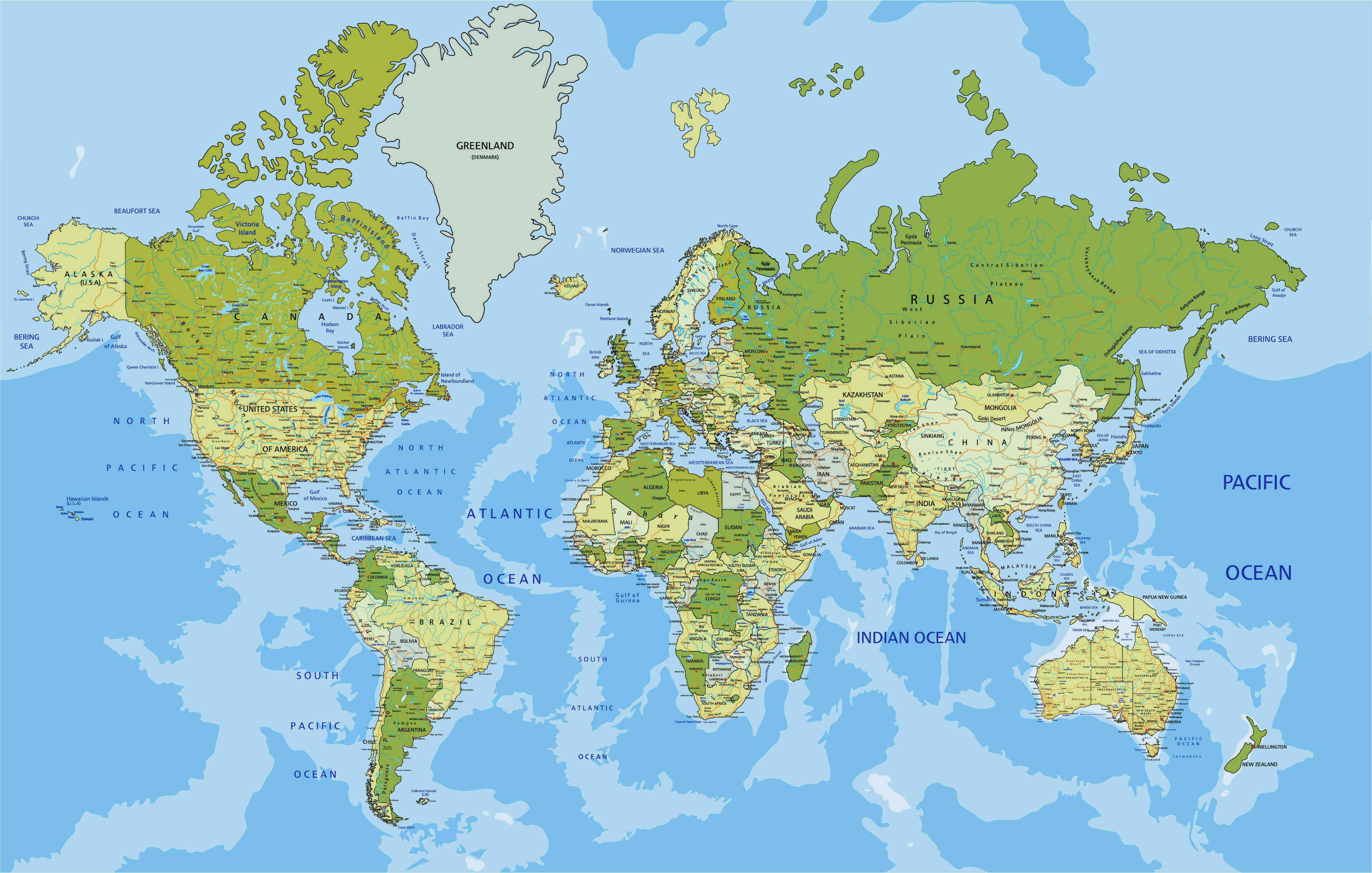 World Map With Countries