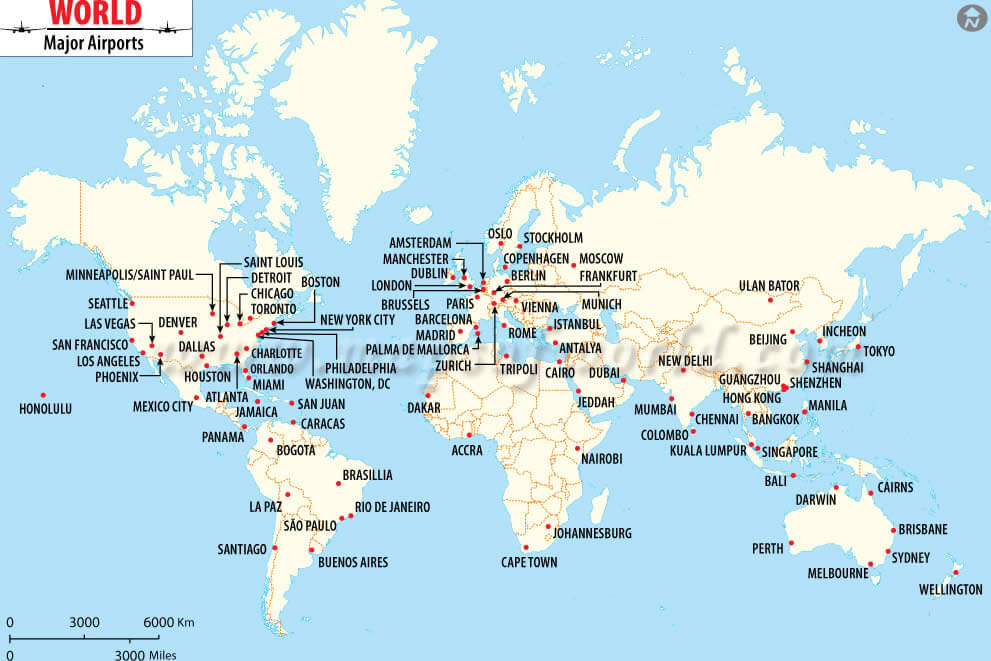 World Airports Map