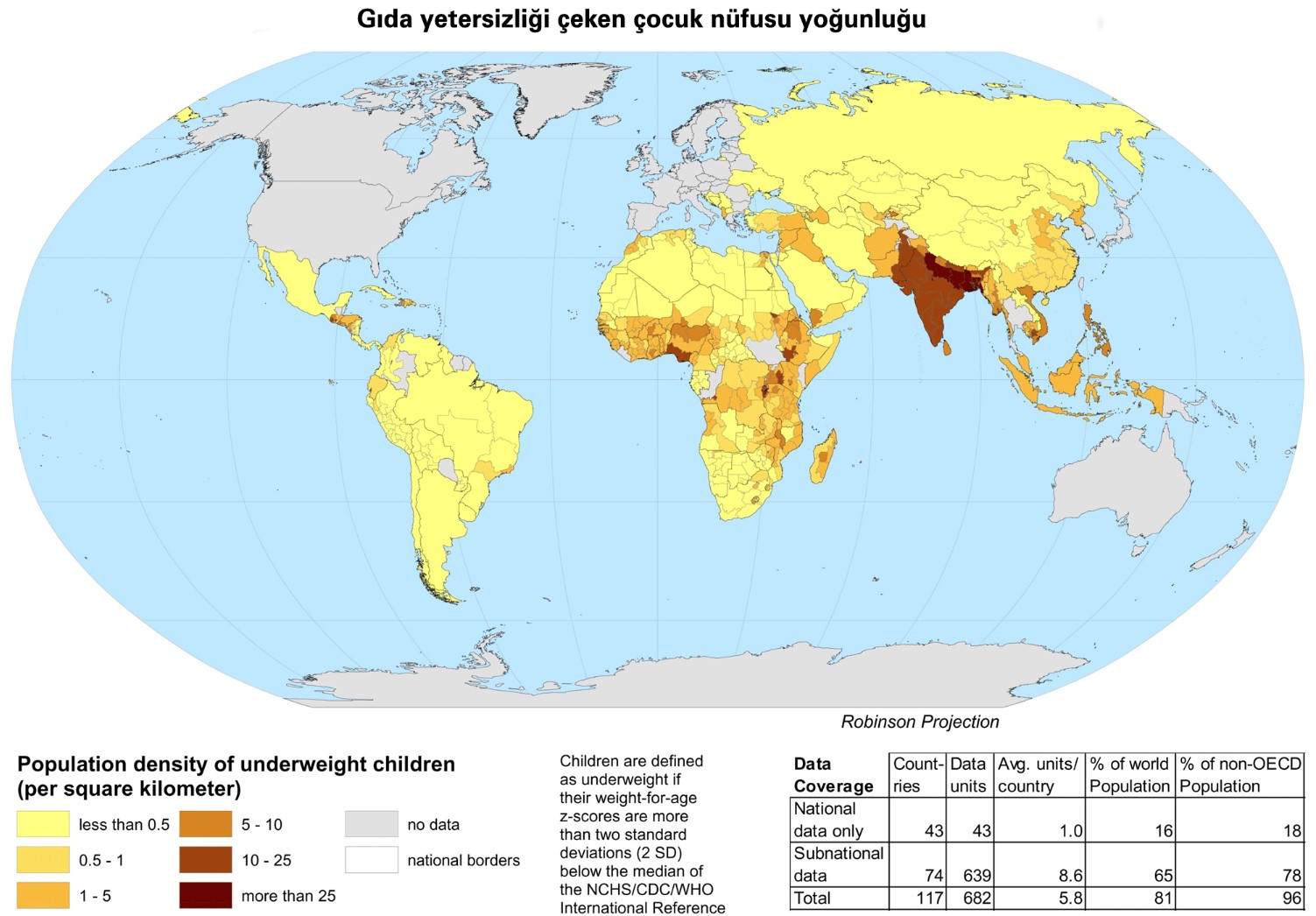 World Food Shortage Map
